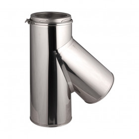 Te de conexión 45° en inox – Ø125-150-180-200mm