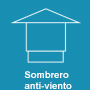 Sombrero anti viento